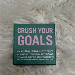 Knock Knock Crush Your Goals Quote Cards